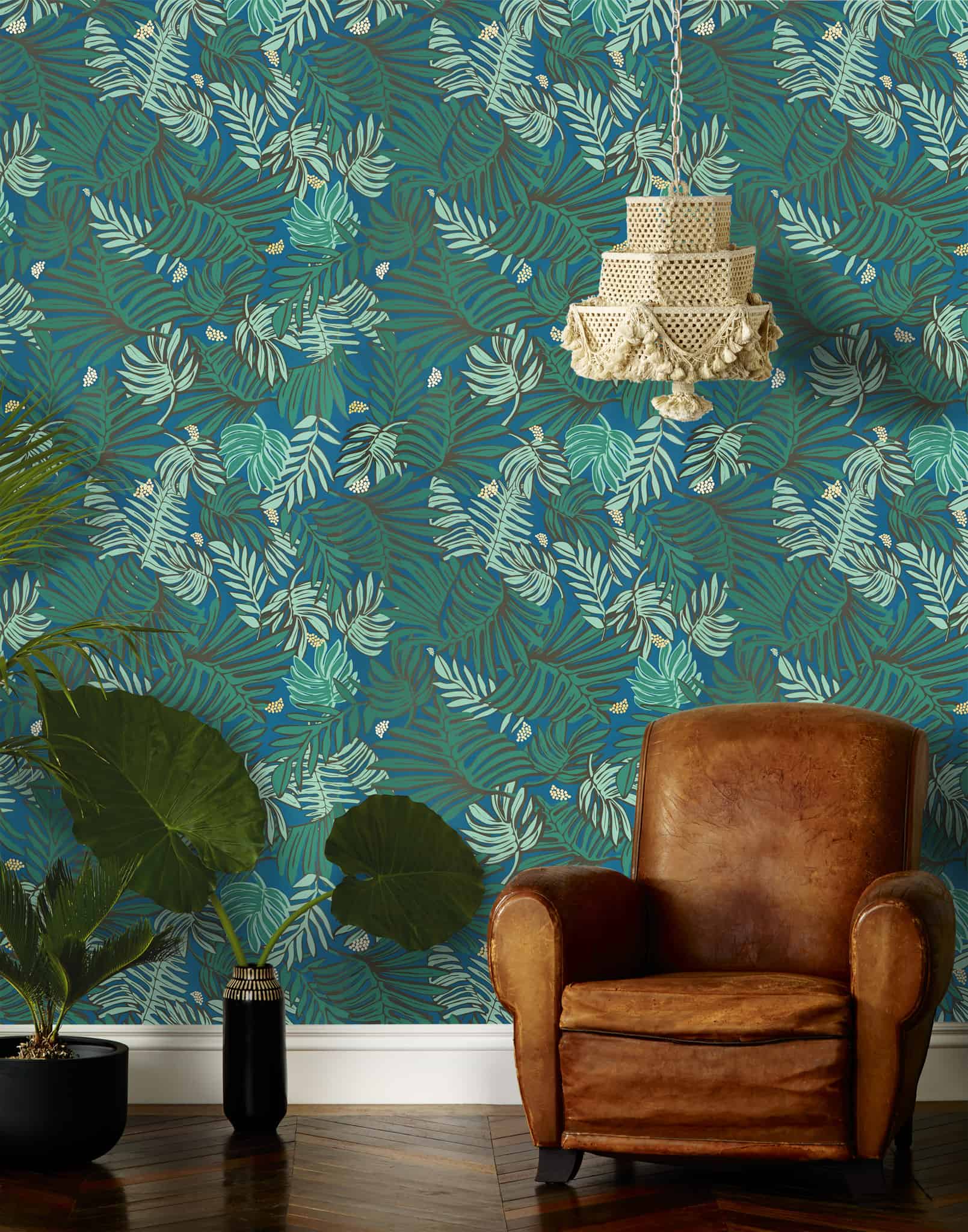 Palm Leaf Print Wallpaper | Justina Blakeney | Hygge & West