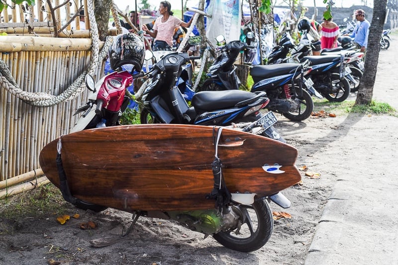 surfing bali scooter rental