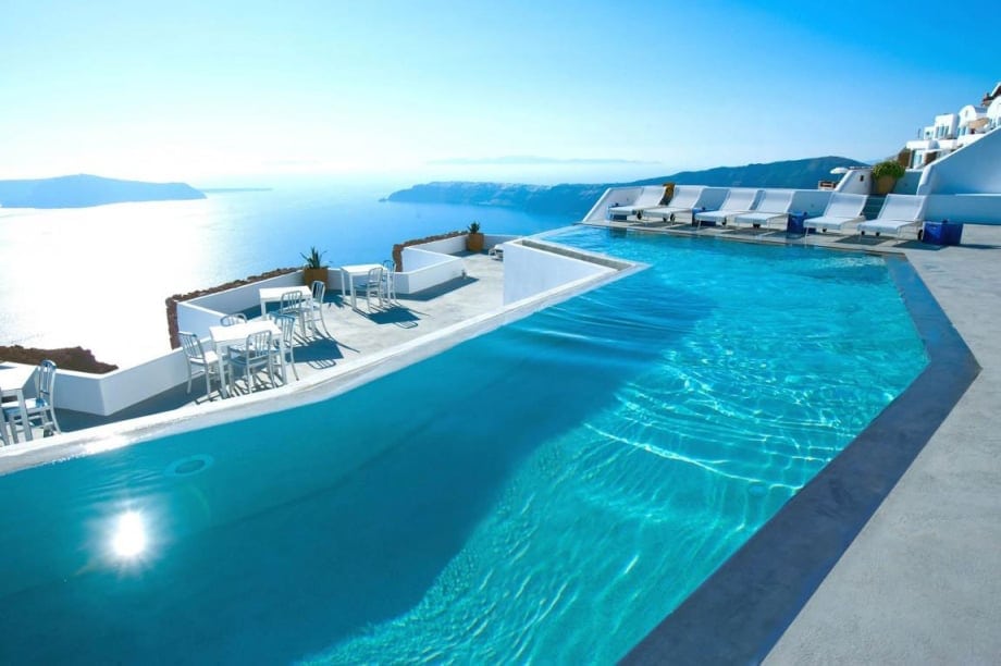 Most Beautiful Pools In The World | Grace Santorini