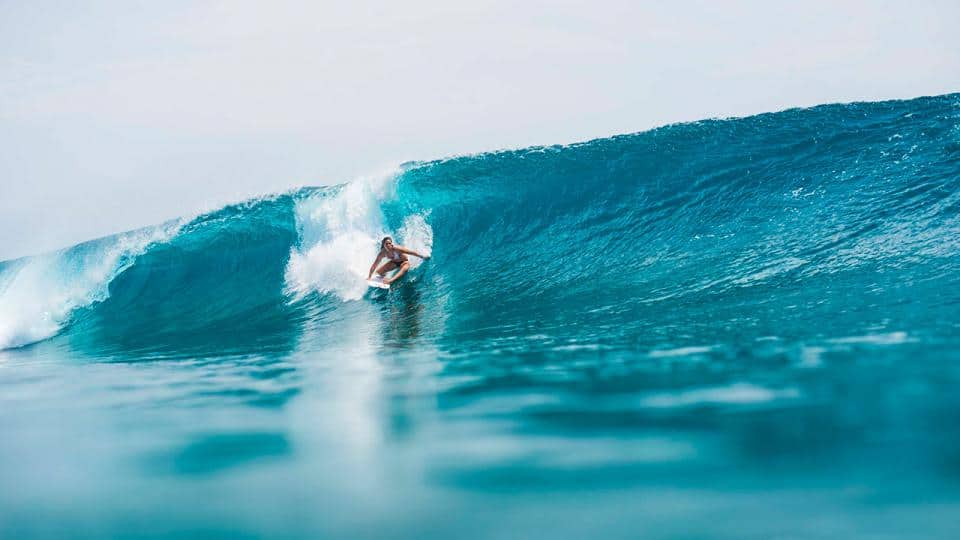 Surf Bikinis / 18 Chic Suits That Stay On In The Waves