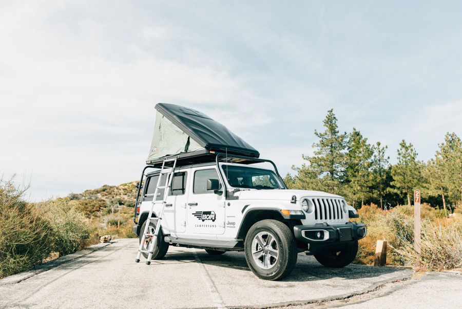 Jeep camper rental in California