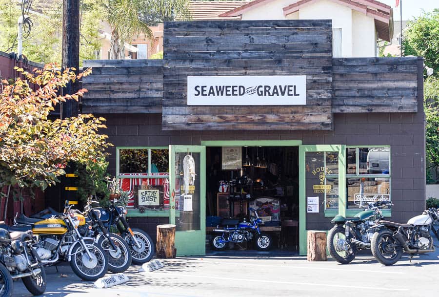 encinitas ca seaweed and gravel