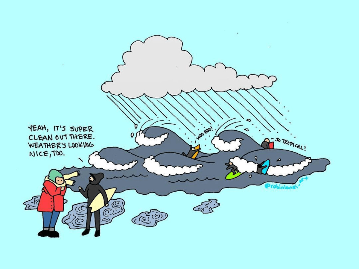 Surfing Cartoons / Artist Robin Lanei’s Struggle is Real… and Hilarious