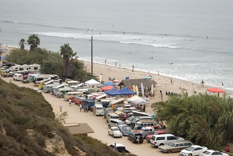 Beach camping in California / San Onofre