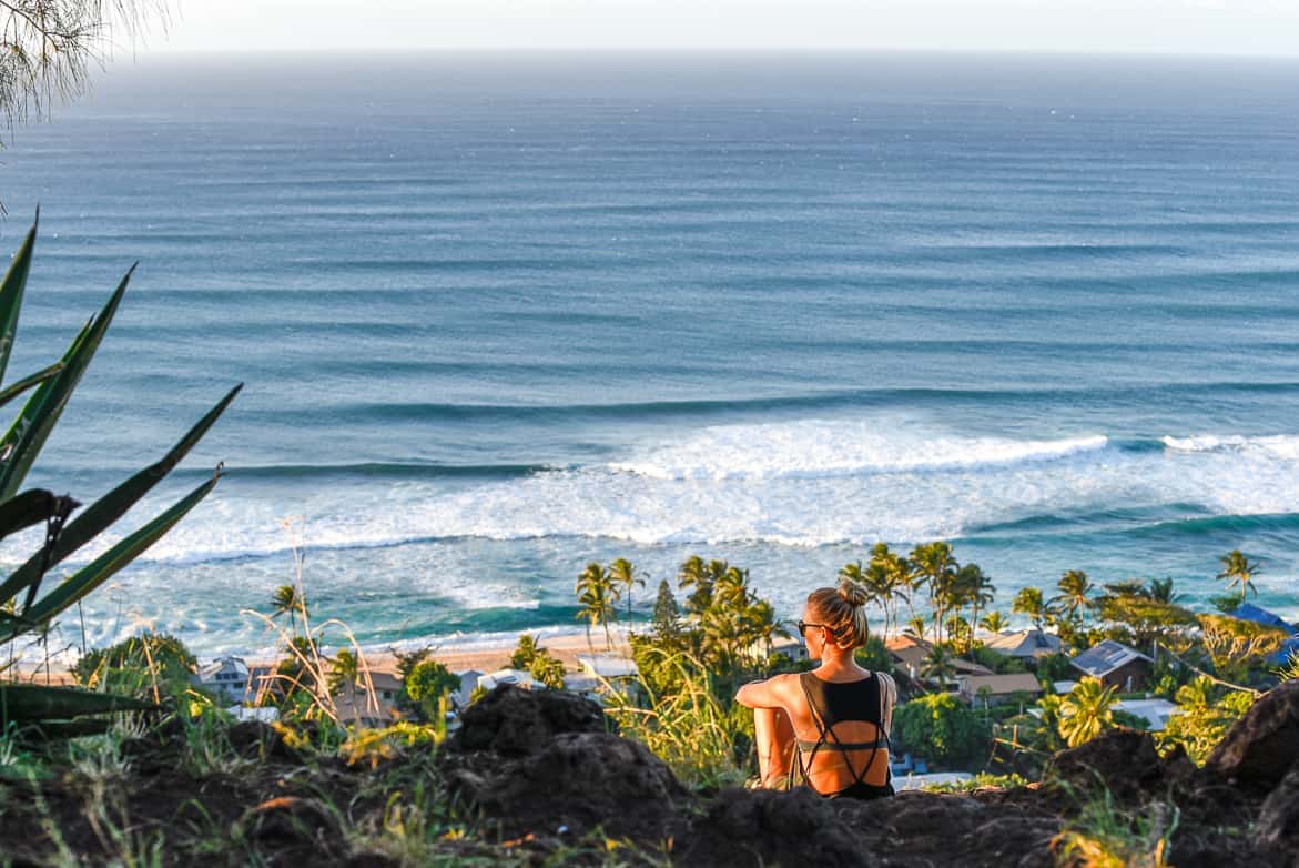 North Shore Oahu sunset pillbox hike