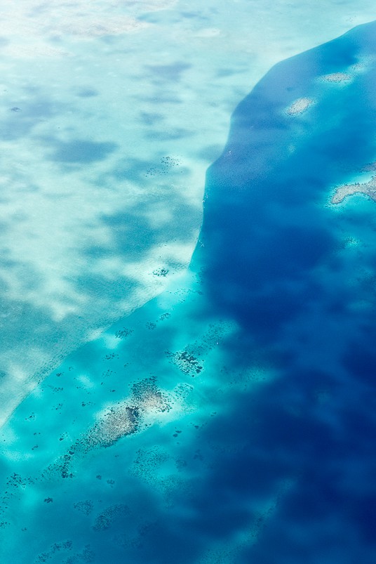 flying over fiji