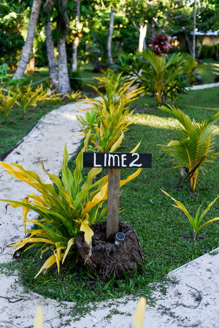 maqai eco surf resort room sign