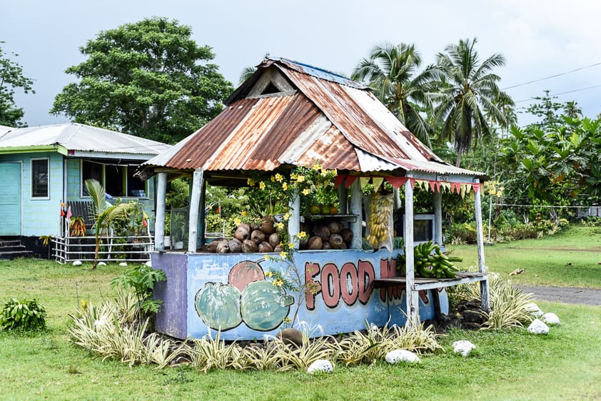 samoa fruit stand