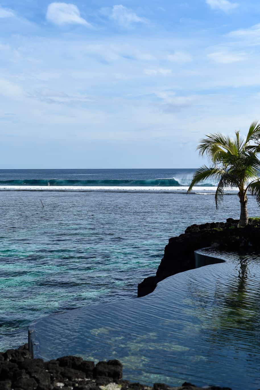 samoa sa'moana resort pool overlooking ocean