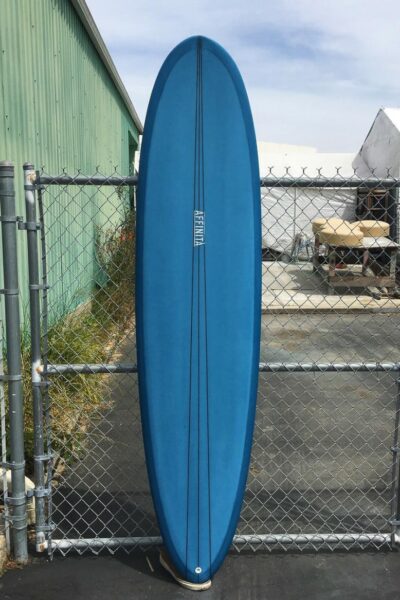 surfboard brands blue picone surfboard against fence