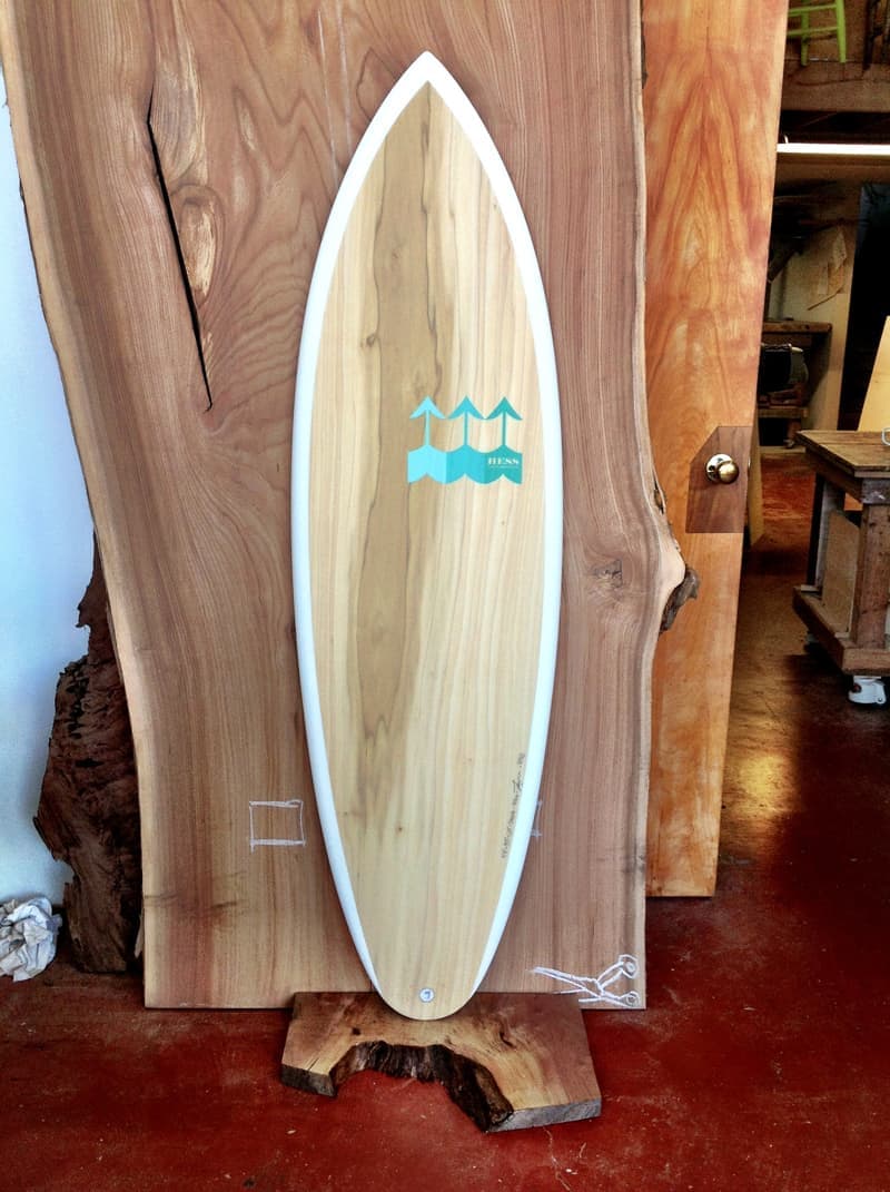 wood surfboard hess surfboards