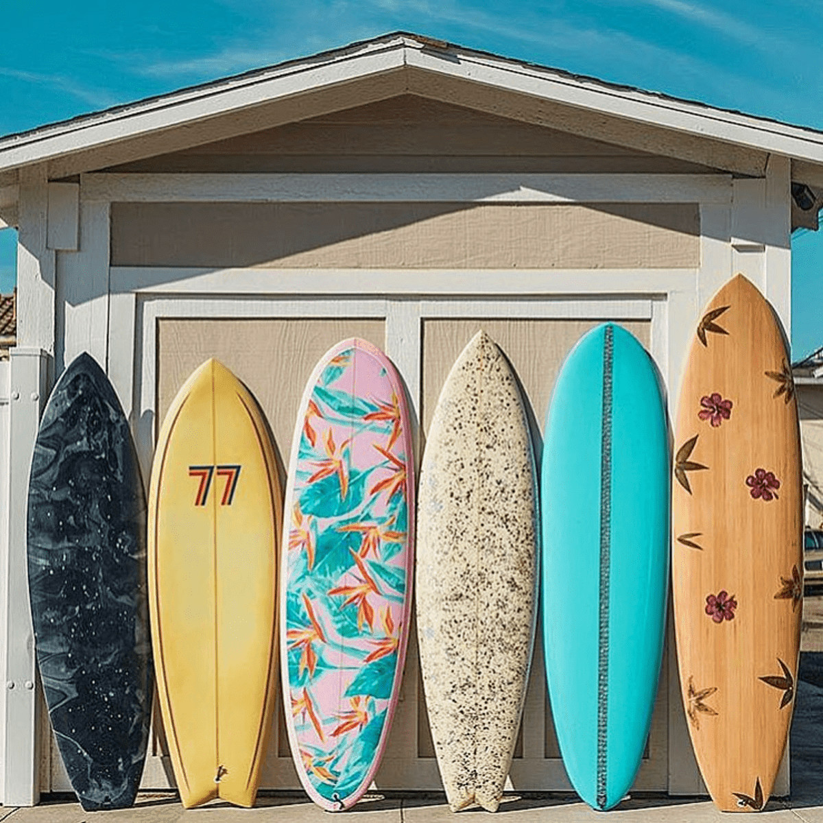 surfboard pierson shapes colorful