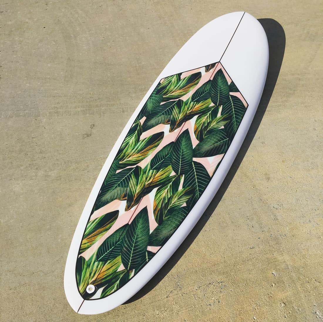 surfboard palm print pierson shapes