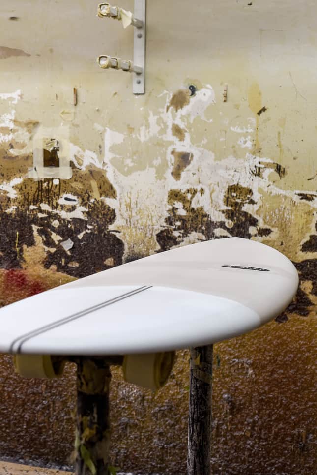 the guild surfboards shaping room