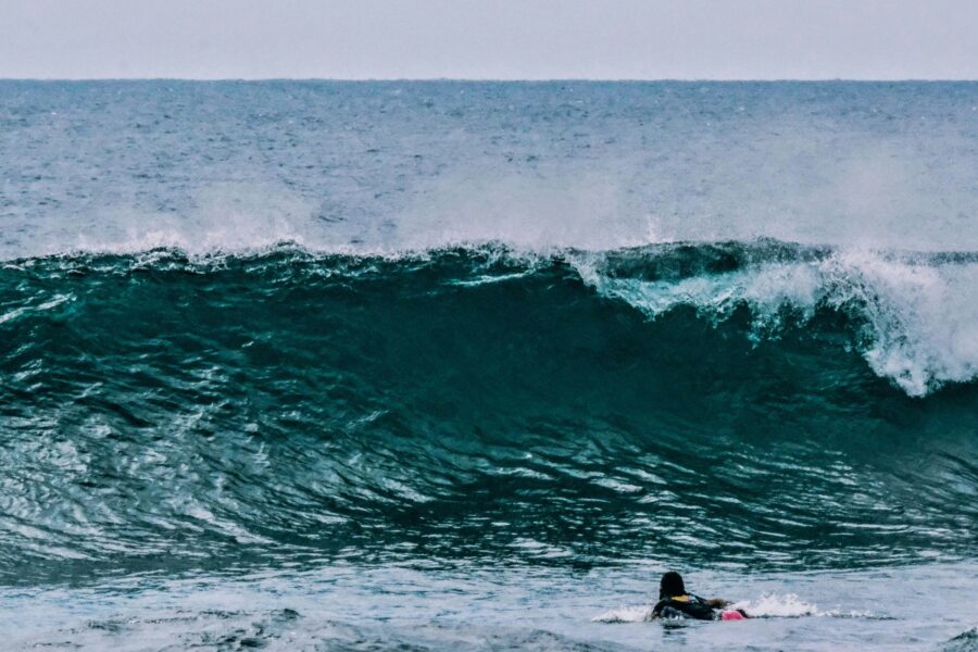 surf wave at Hikkaduwa Beach sri lanka