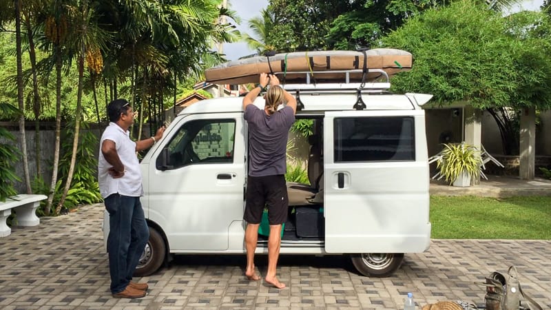 surfing sri lanka van hire