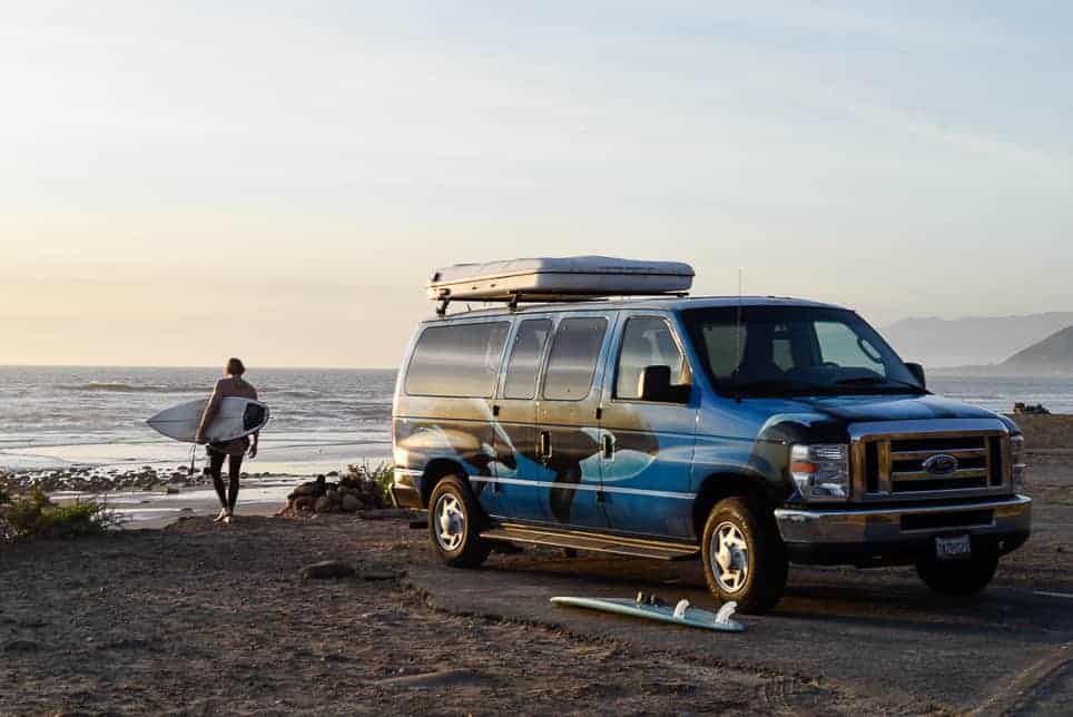 highway 1 road trip surfing California