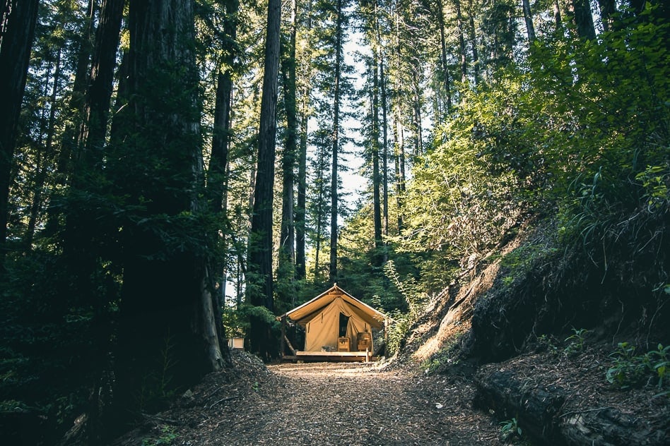 camping tour california