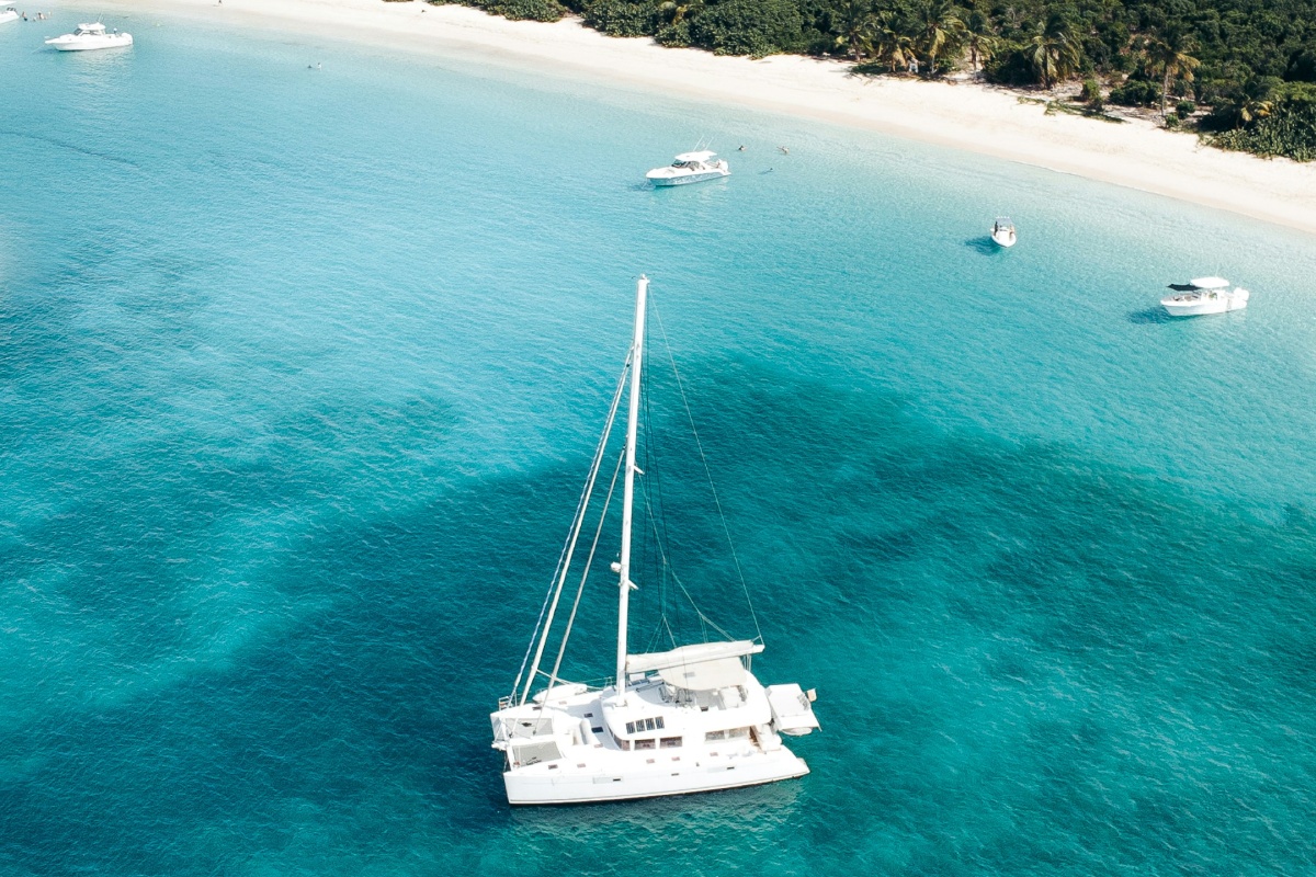 Sailing charter in beautiful bay in Puerto Rico