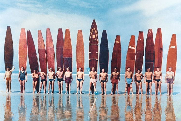 prancha de surfe 1960s