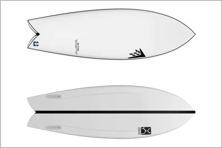 prancha de surfe fish outline