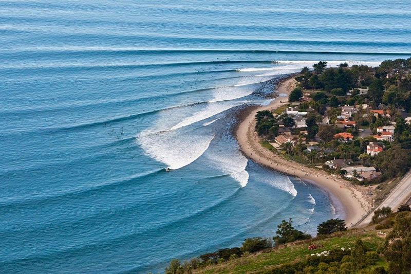 surfing california rincon