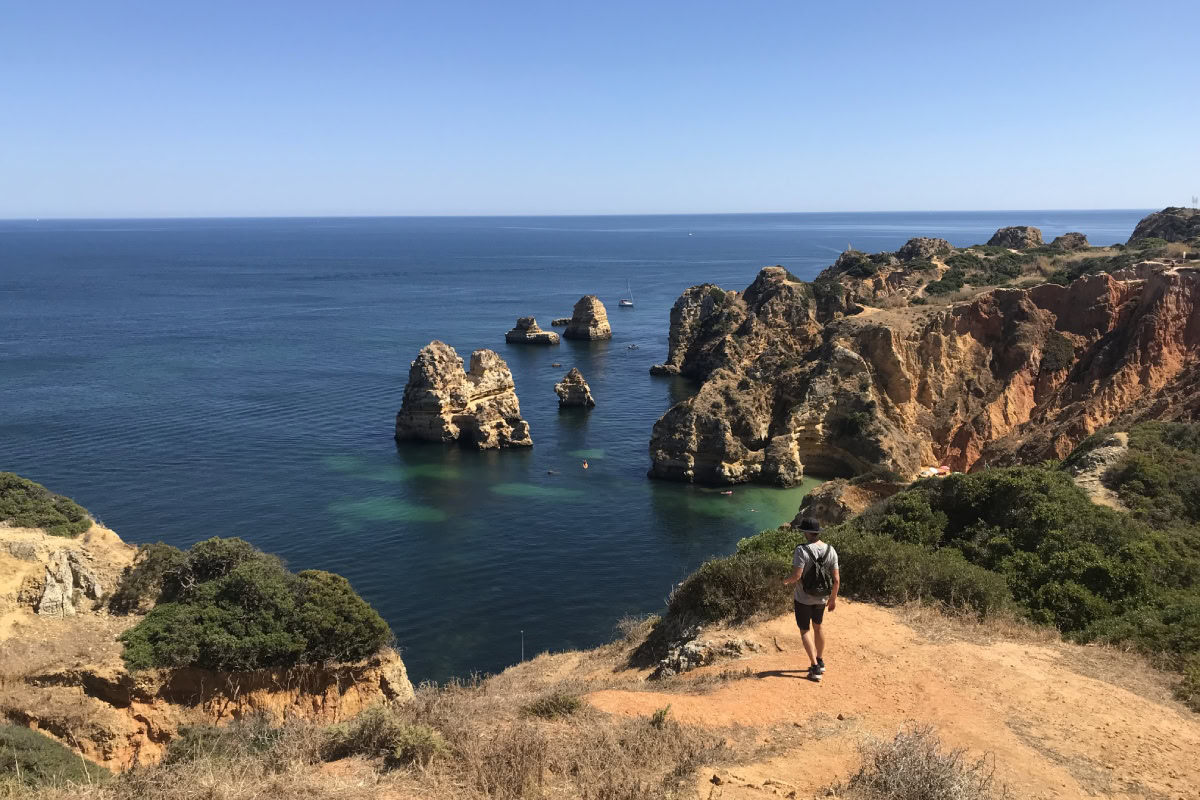 A view of Praia da Marinha