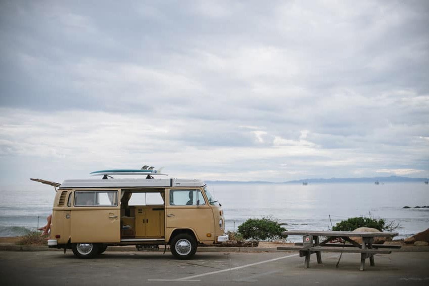 best beach camping in california carpinteria vw