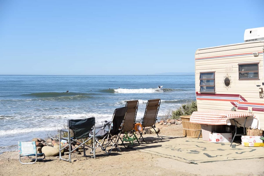 california beach camping emma wood surf