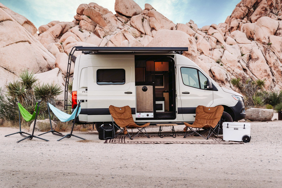 california campervan rental in joshua tree