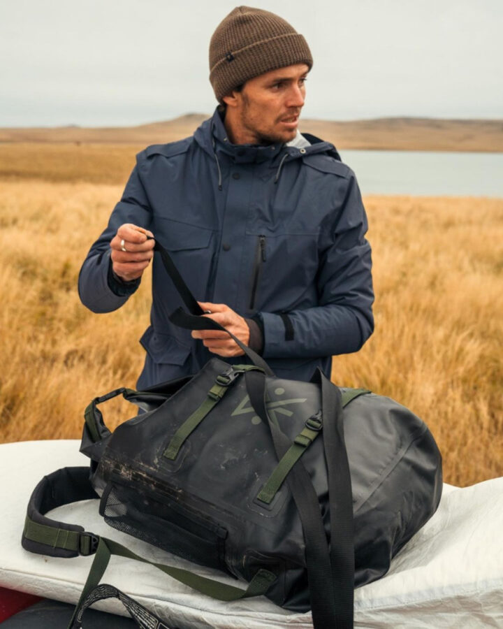 hat, backpack, and jacket by Roark Revival