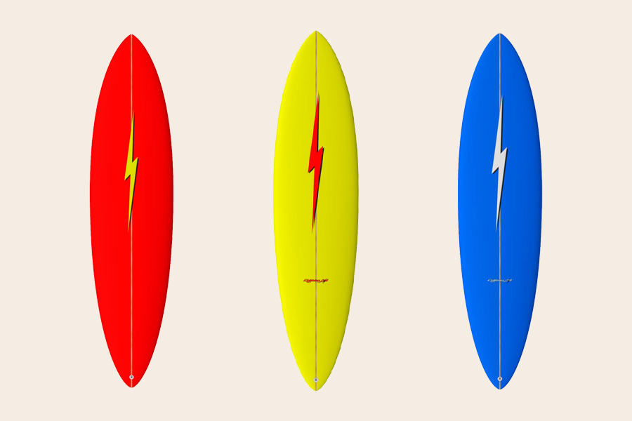 mini gun surfboard by lightning bolt