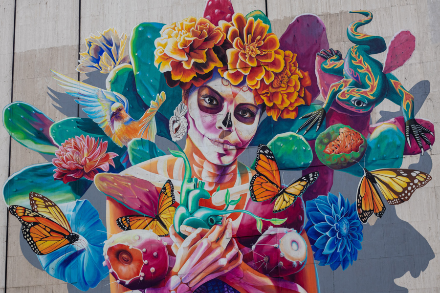 Colorful Mural in Mexico