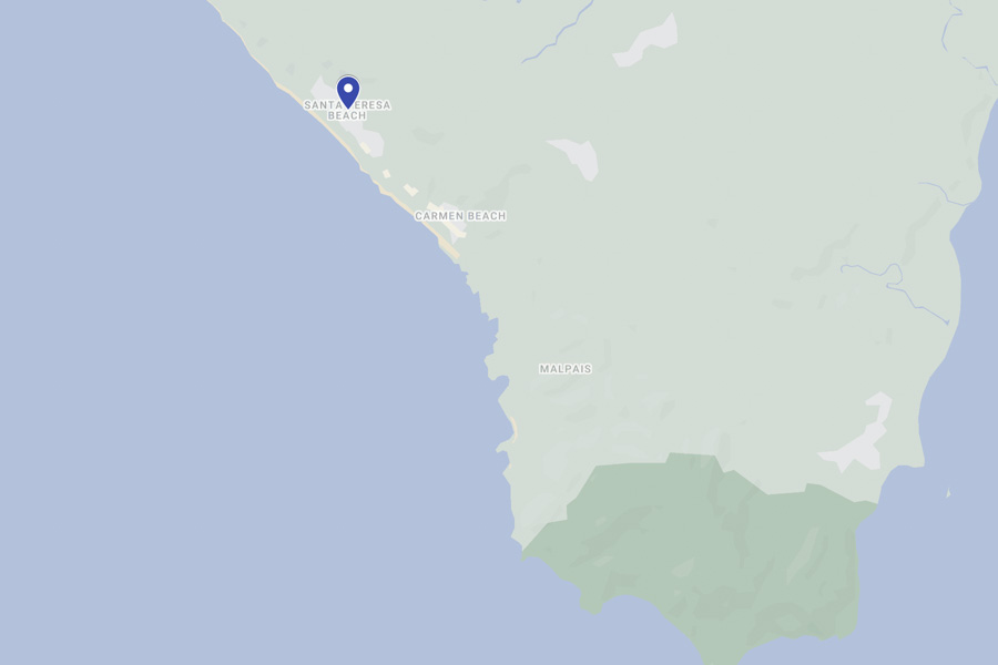 playa santa teresa map
